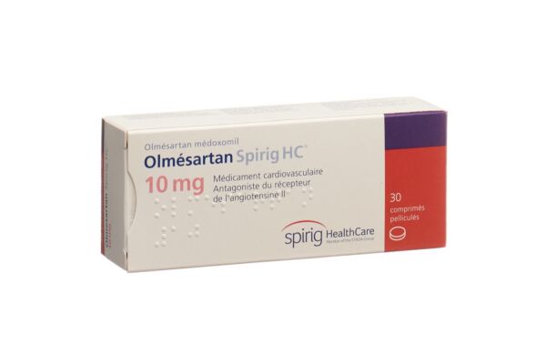 Olmésartan Spirig HC cpr pell 10 mg 30 pce