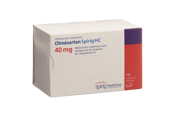 Olmésartan Spirig HC cpr pell 40 mg 100 pce