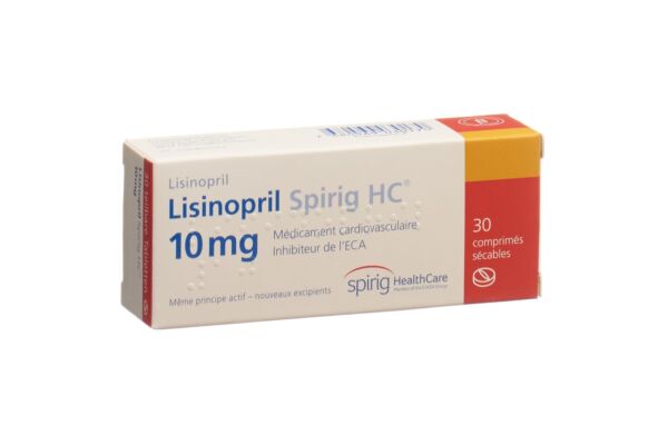 Lisinopril Spirig HC Tabl 10 mg 30 Stk