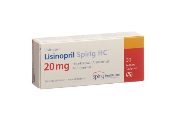 Lisinopril Spirig HC Tabl 20 mg 30 Stk