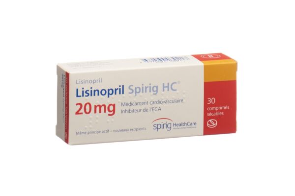 Lisinopril Spirig HC Tabl 20 mg 30 Stk