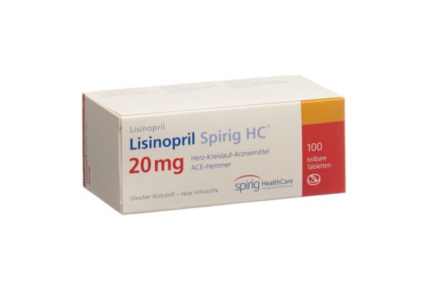 Lisinopril Spirig HC Tabl 20 mg 100 Stk