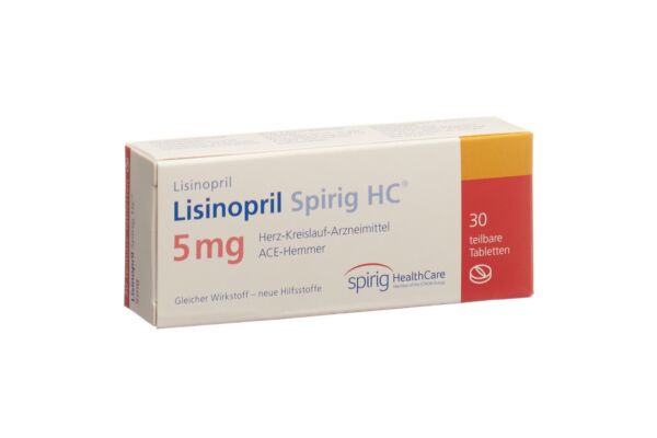 Lisinopril Spirig HC Tabl 5 mg 30 Stk