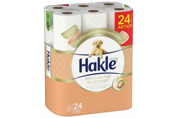 Hakle Toilettenpapier Reichhaltige Sauberkeit Shea Butter Rolle 24 Stk