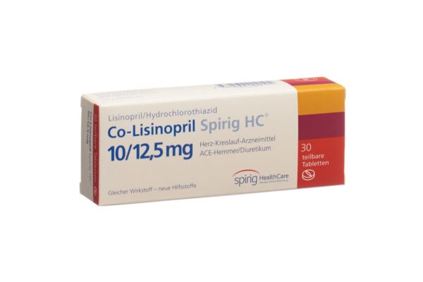Co-Lisinopril Spirig HC Tabl 10/12.5 mg 30 Stk