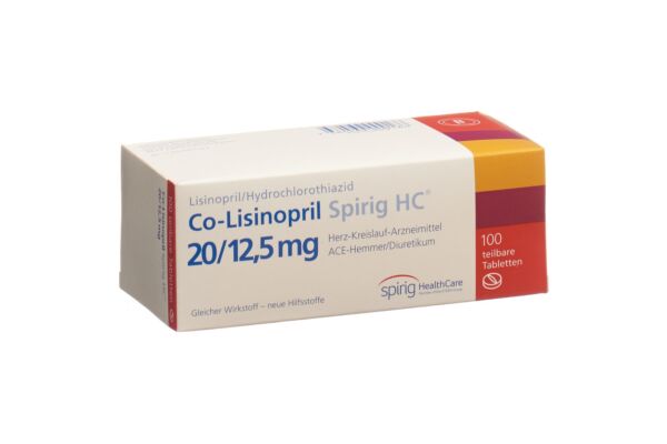 Co-Lisinopril Spirig  HC cpr 20/12.5 mg 100 pce