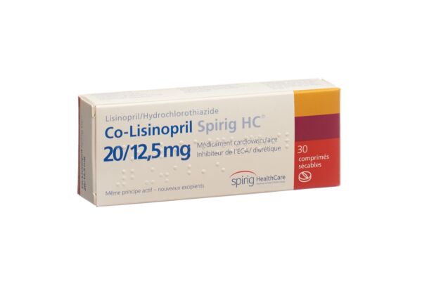 Co-Lisinopril Spirig  HC cpr 20/12.5 mg 30 pce