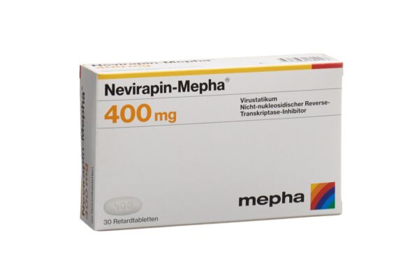 Nevirapin-Mepha cpr ret 400 mg blist 30 pce