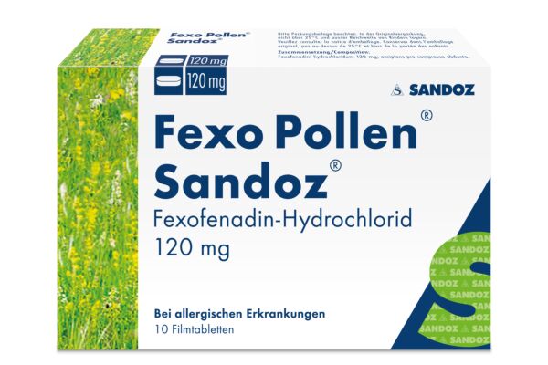 Fexo Pollen Sandoz Filmtabl 120 mg 10 Stk