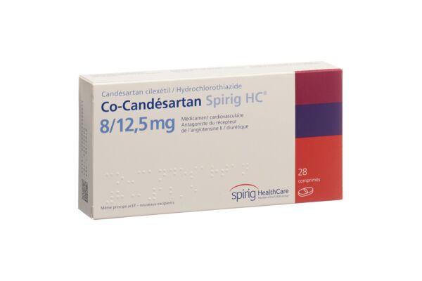 Co-Candésartan Spirig HC cpr 8/12.5mg 28 pce