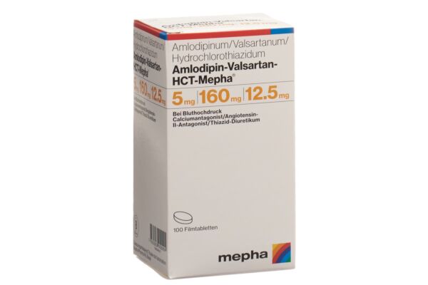 Amlodipin-Valsartan-HCT-Mepha cpr pell 5mg/160mg/12.5mg 100 pce