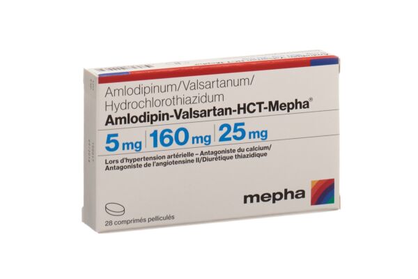 Amlodipin-Valsartan-HCT-Mepha cpr pell 5mg/160mg/25mg 28 pce