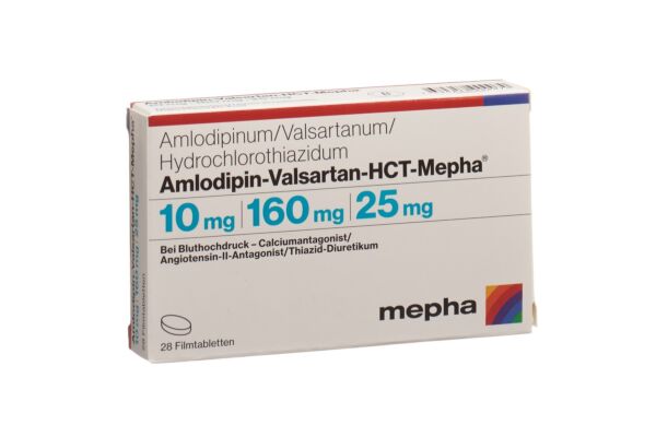 Amlodipin-Valsartan-HCT-Mepha cpr pell 10mg/160mg/25mg 28 pce