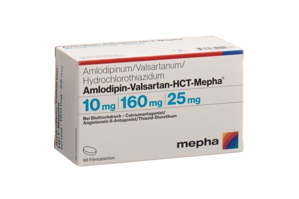 Amlodipin-Valsartan-HCT-Mepha cpr pell 10mg/160mg/25mg 98 pce