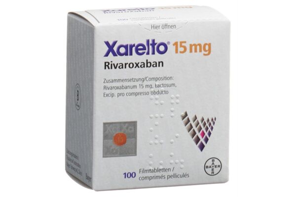 Xarelto Filmtabl 15 mg Ds 100 Stk