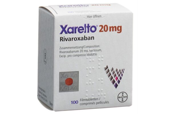 Xarelto Filmtabl 20 mg Ds 100 Stk