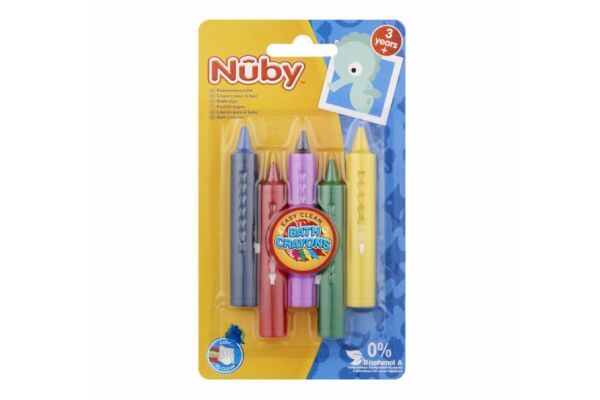 Nuby crayons pour le bain facile à enlever