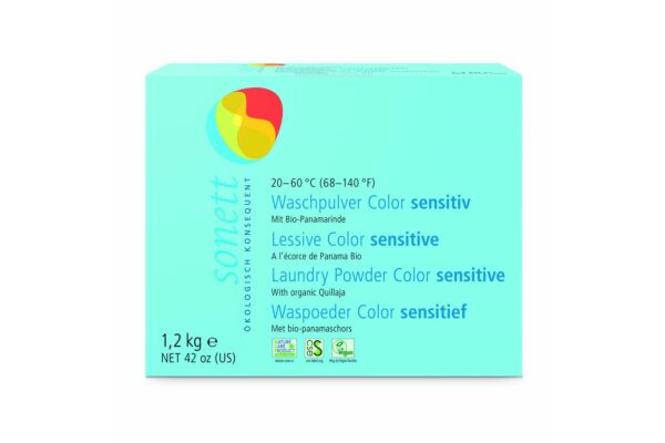 Sonett Waschpulver Color sensitiv 20° 40° 60° 1.2 kg