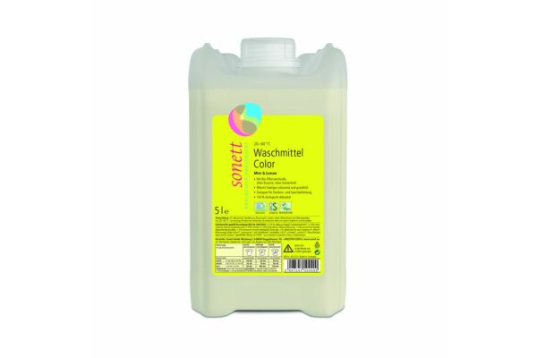 Sonett Waschmittel Color 20°-60°C Mint Lemon Kanister 5 lt