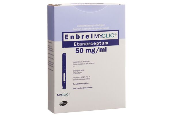 Enbrel MyClic Inj Lös 50 mg/ml 2 Fertpen 1 ml