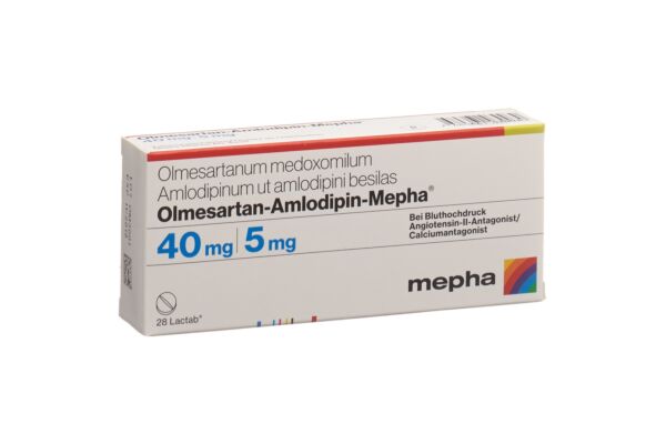 Olmesartan-Amlodipin-Mepha cpr pell 40mg/5mg 28 pce