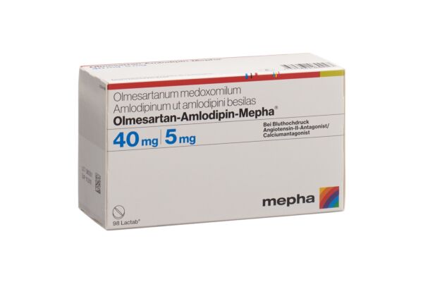 Olmesartan-Amlodipin-Mepha cpr pell 40mg/5mg 98 pce