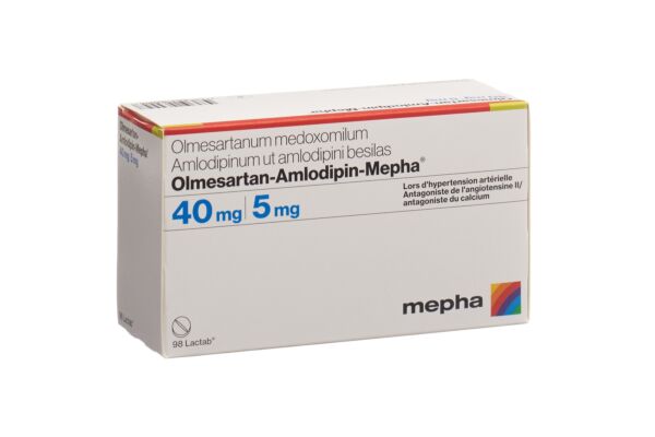 Olmesartan-Amlodipin-Mepha cpr pell 40mg/5mg 98 pce