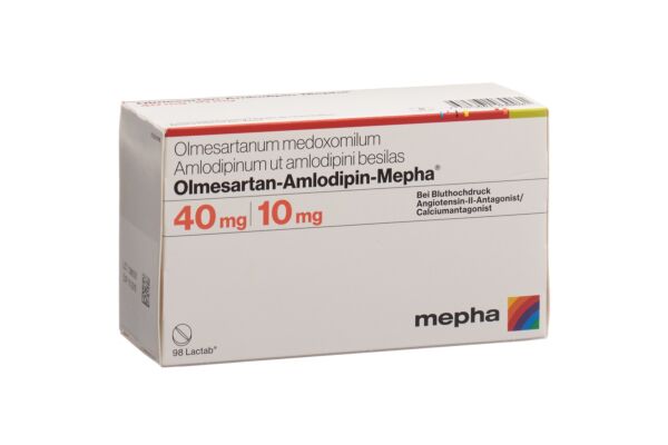 Olmesartan-Amlodipin-Mepha cpr pell 40mg/10mg 98 pce