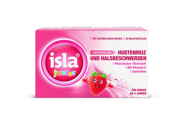 Isla Junior Pastillen Erdbeere 20 Stk