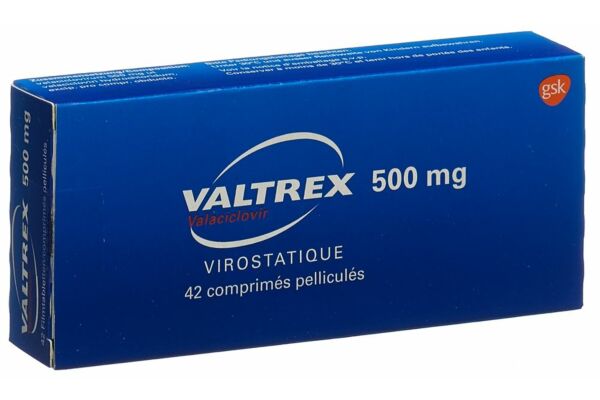 Valtrex cpr pell 500 mg 42 pce