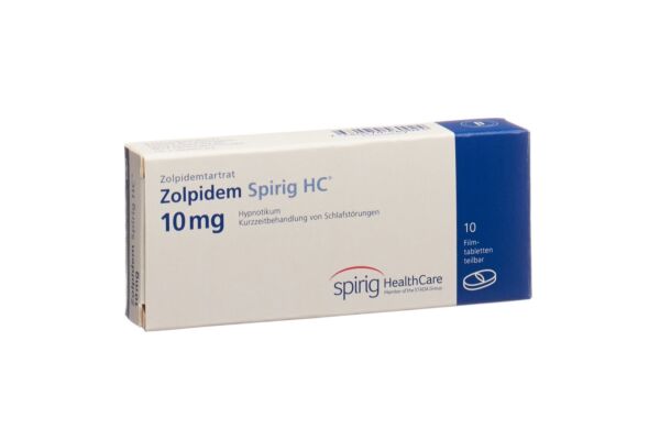 Zolpidem Spirig HC Filmtabl 10 mg 10 Stk