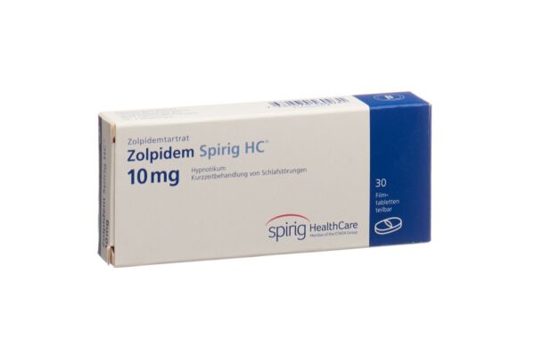 Zolpidem Spirig HC Filmtabl 10 mg 30 Stk