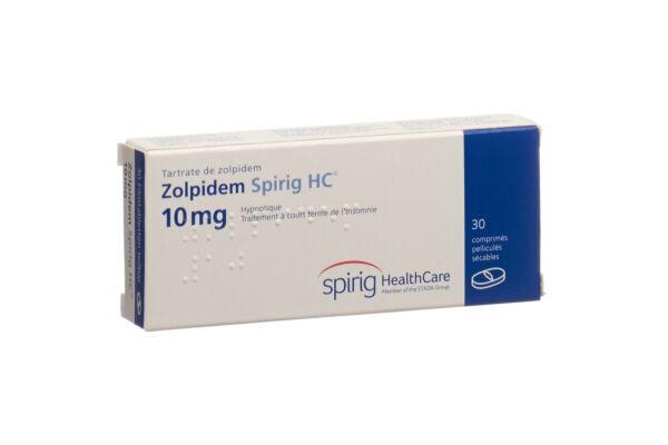 Zolpidem Spirig HC Filmtabl 10 mg 30 Stk