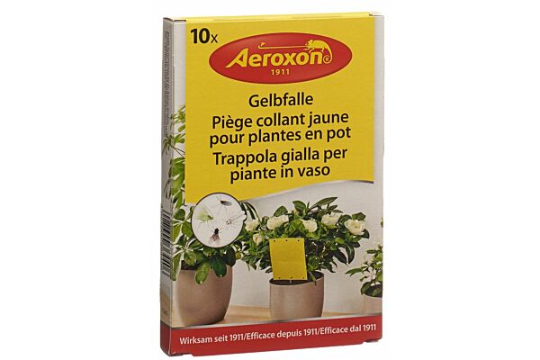 Aeroxon Gelbfalle für Topfpflanzen 10 Stk