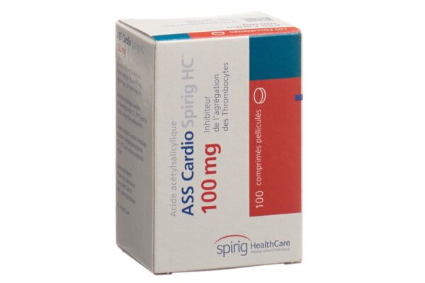 ASS Cardio Spirig HC Filmtabl 100 mg Ds 100 Stk