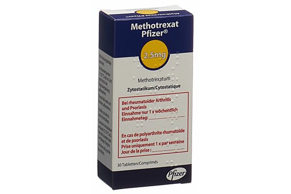 Methotrexat Pfizer Tabl 2.5 mg Blist 30 Stk