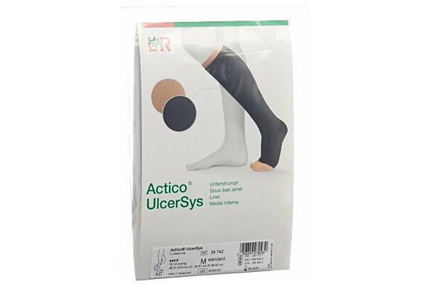 Actico UlcerSys sous-chaussette XXL long chair 3 pce