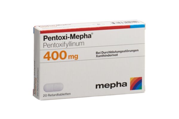 Pentoxi-Mepha cpr ret 400 mg 20 pce