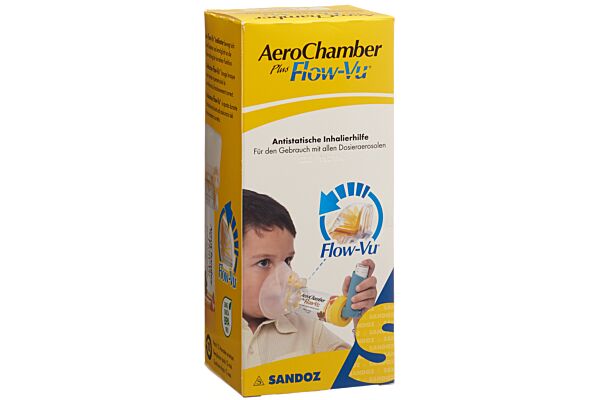AeroChamber PLUS Flow-Vu avec masque (1-5 ans) jaune