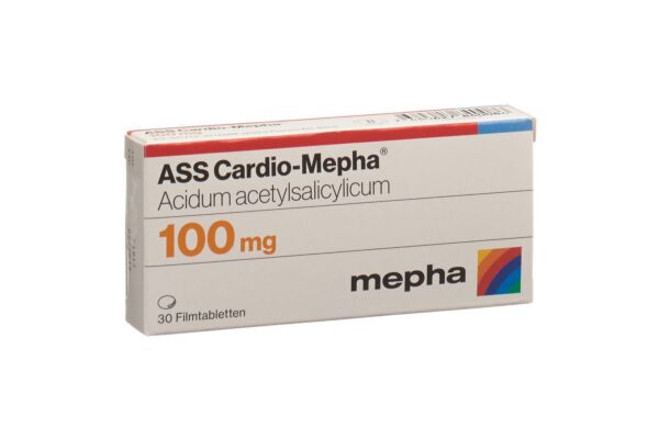 ASS Cardio-Mepha Filmtabl 100 mg 30 Stk