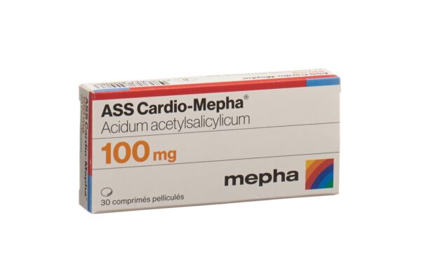 ASS Cardio-Mepha Filmtabl 100 mg 30 Stk