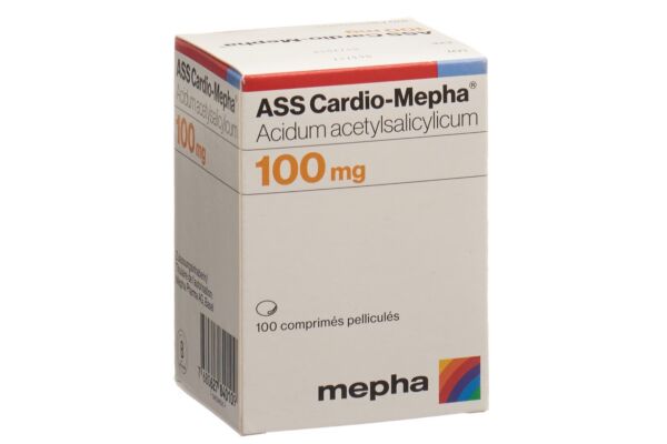 ASS Cardio-Mepha Filmtabl 100 mg Ds 100 Stk