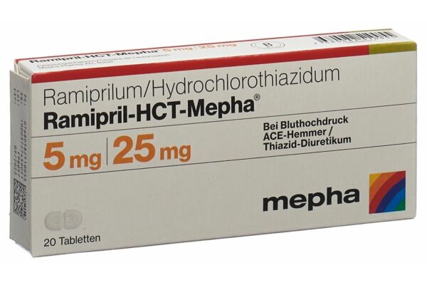 Ramipril-HCT-Mepha cpr 5/25 20 pce