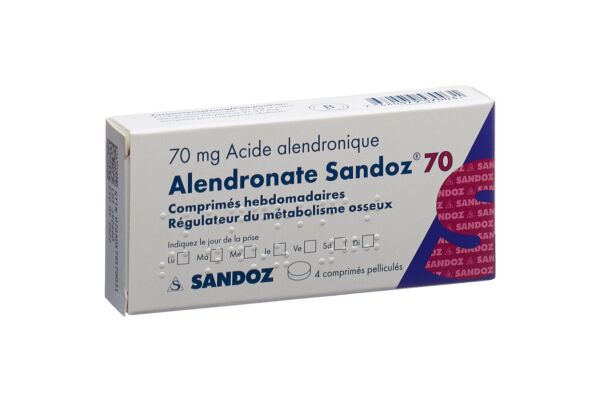 Alendronate Sandoz cpr pell 70 mg 4 pce
