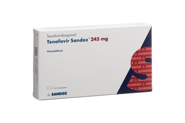 Tenofovir Sandoz Filmtabl 245 mg 30 Stk