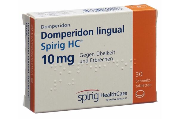 Dompéridone lingual Spirig HC cpr orodisp 10 mg 30 pce
