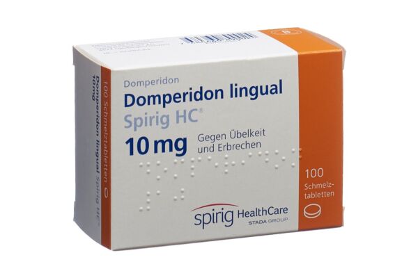 Dompéridone lingual Spirig HC cpr orodisp 10 mg 100 pce