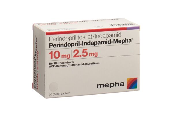 Perindopril-Indapamid-Mepha Filmtabl 10/2.5 mg Ds 90 Stk