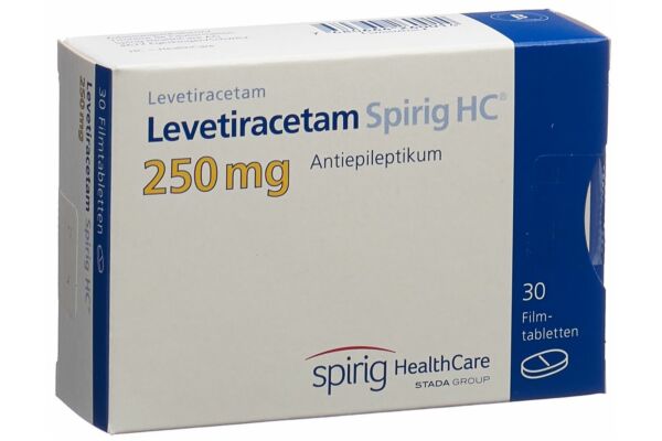 Lévétiracétam Spirig HC cpr pell 250 mg 30 pce