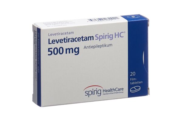 Levetiracetam Spirig HC Filmtabl 500 mg 20 Stk